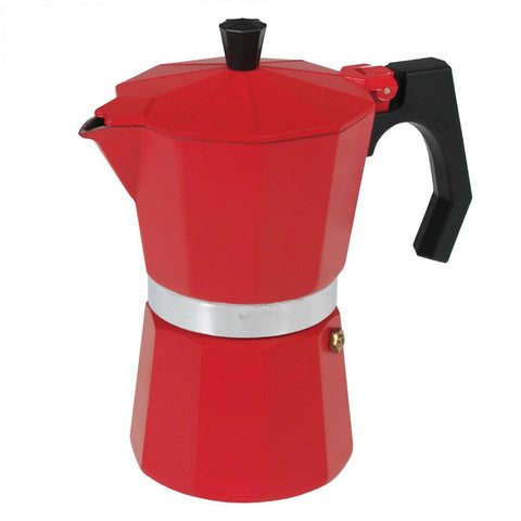 Red Espresso Coffee Macchinetta Moka Pot