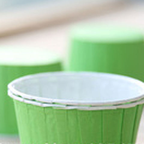 Baking Cups: Pleated Green: Pack of 20 or 100
