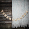Bunting: Just Married Hessian
