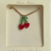 Necklace: Cherry Hearts