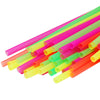 Straws: Jumbo Neon Smoothie, Bubble Tea or Milkshake - Pack of 10