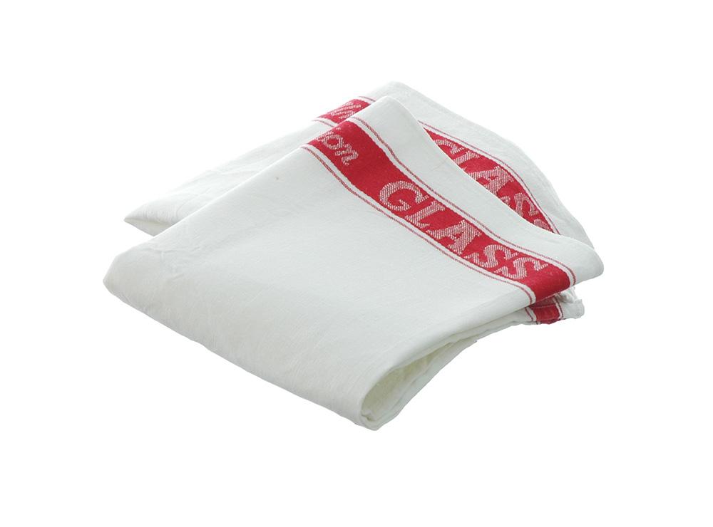 Tea Towel Linen Union Utility Glass Cloth Set of 2 Red