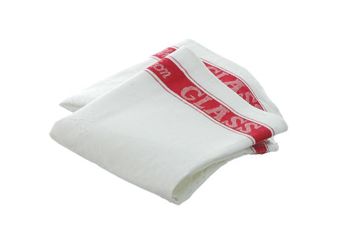 Tea Towel: Linen Union Utility Glass Cloth - Set of 2 - Red