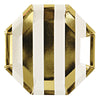 Paper Plates: Gold Stripe Hexagonal - 2 sizes