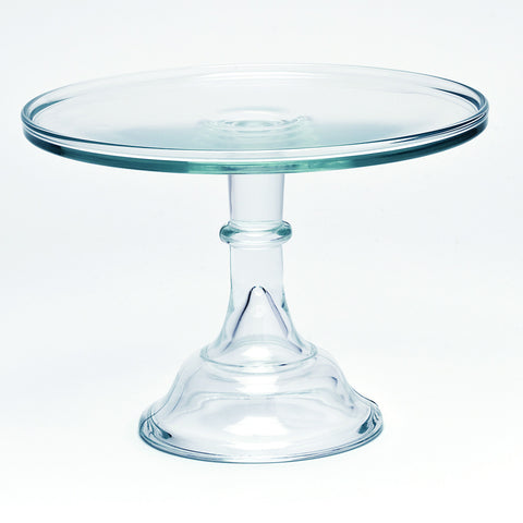Milk Glass Cake Stand: Clear