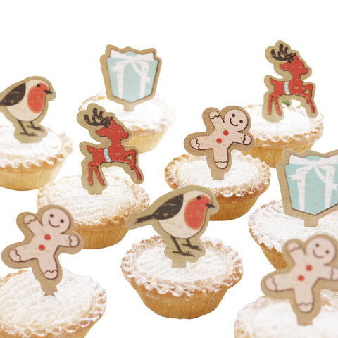 Cake Toppers: For Mince Pies - Pack of 12