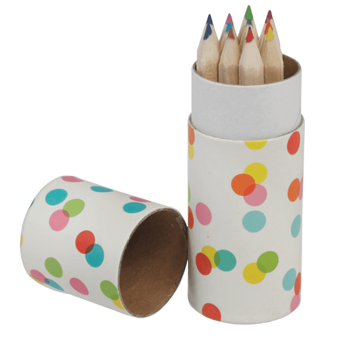 Mini Pencils in Confetti Tube: Pack of 12