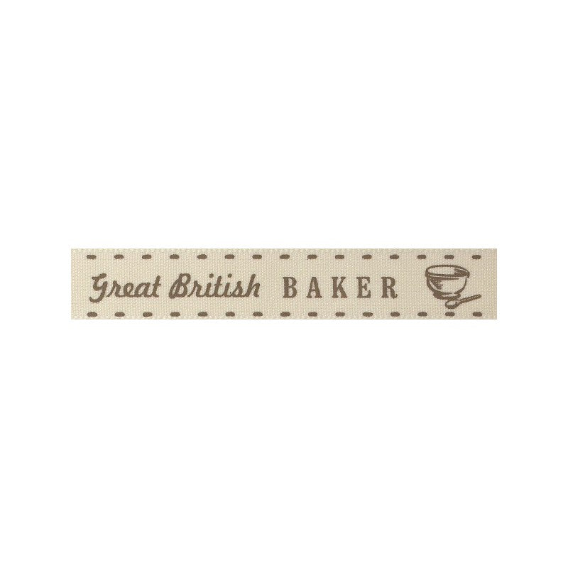 Ribbon: Great British Baker Various Colours - 15mm 4m
