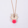 Necklace: Christmas PomPom Reindeer