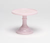 Milk Glass Cake Stand: Pink