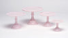 Milk Glass Cake Stand: Pink