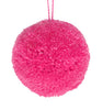 Hanging Decoration: Wool Pompoms - Blue, Pink, Purple, Red