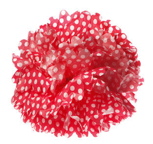 Pom Poms: Red Spotty