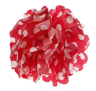 Pom Poms: Red Spotty