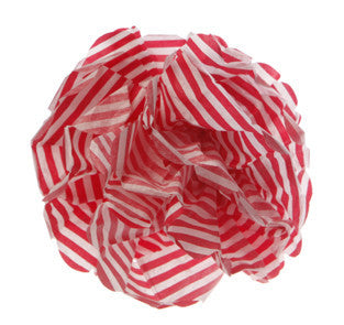 Pom Poms: Red Candy Stripes