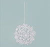 Hanging Decoration: Winter White Snowflake