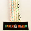 Straws: Polka Dots - Packs of 25