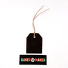 Gift Tags: Individual Small Plain Luggage Tags - Black, Cream or Kraft