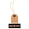 Gift Tags: Individual Small Plain Luggage Tags - Black, Cream or Kraft
