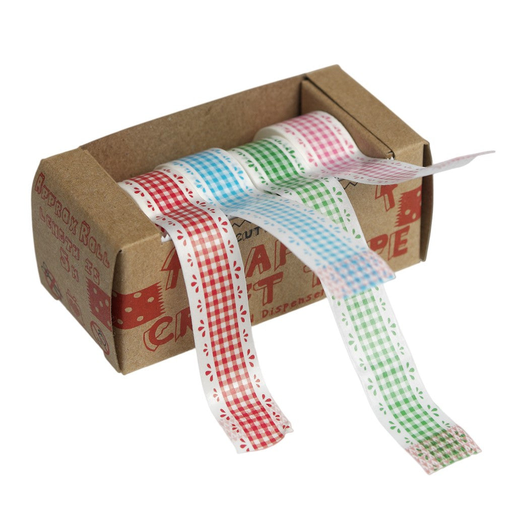 Tape: Washi Gingham Lace - Set of 4