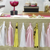 Tassel Garland: Pink, White & Gold