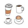 Temporary Tattoos: Coffee