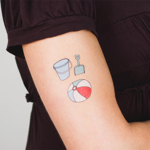 Temporary Tattoos: Beach Set