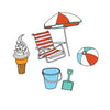 Temporary Tattoos: Beach Set