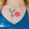 Temporary Tattoos: Vegetables!