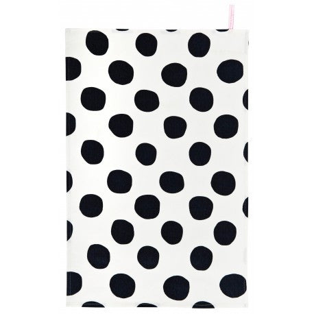 Tea Towel: Pois Black