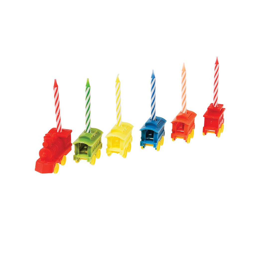 Train Set Candleholder with Candles