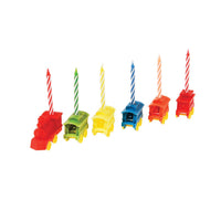 Train Set Candleholder with Candles