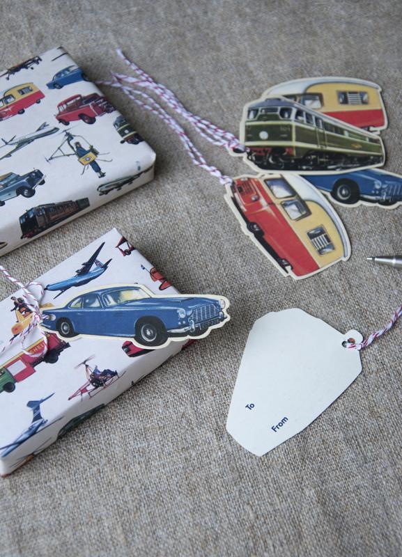 Gift Tags: Vintage Transport