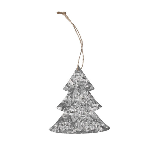 Hanging Decoration: Zinc Christmas Tree